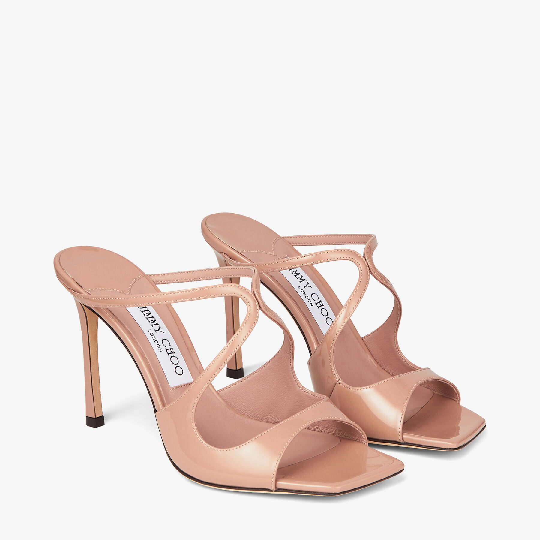 Ballet Pink Patent Leather Mules | ANISE 95 | Spring 2022