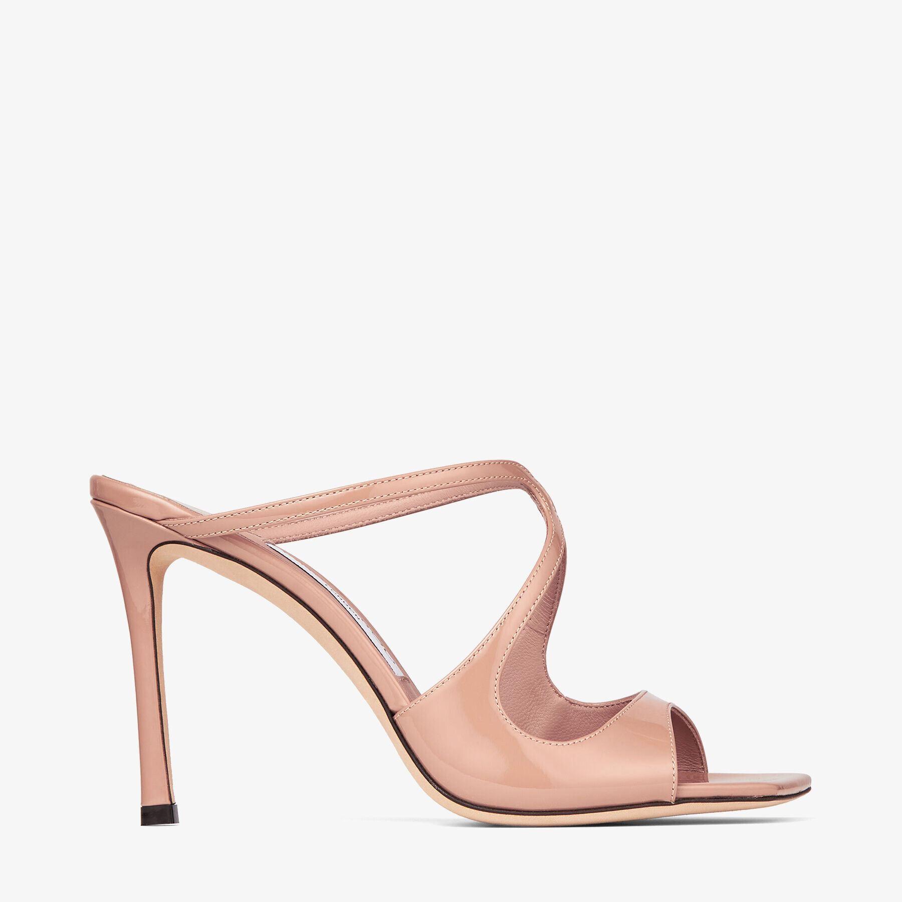 Ballet Pink Patent Leather Mules ANISE 95 Spring 2022