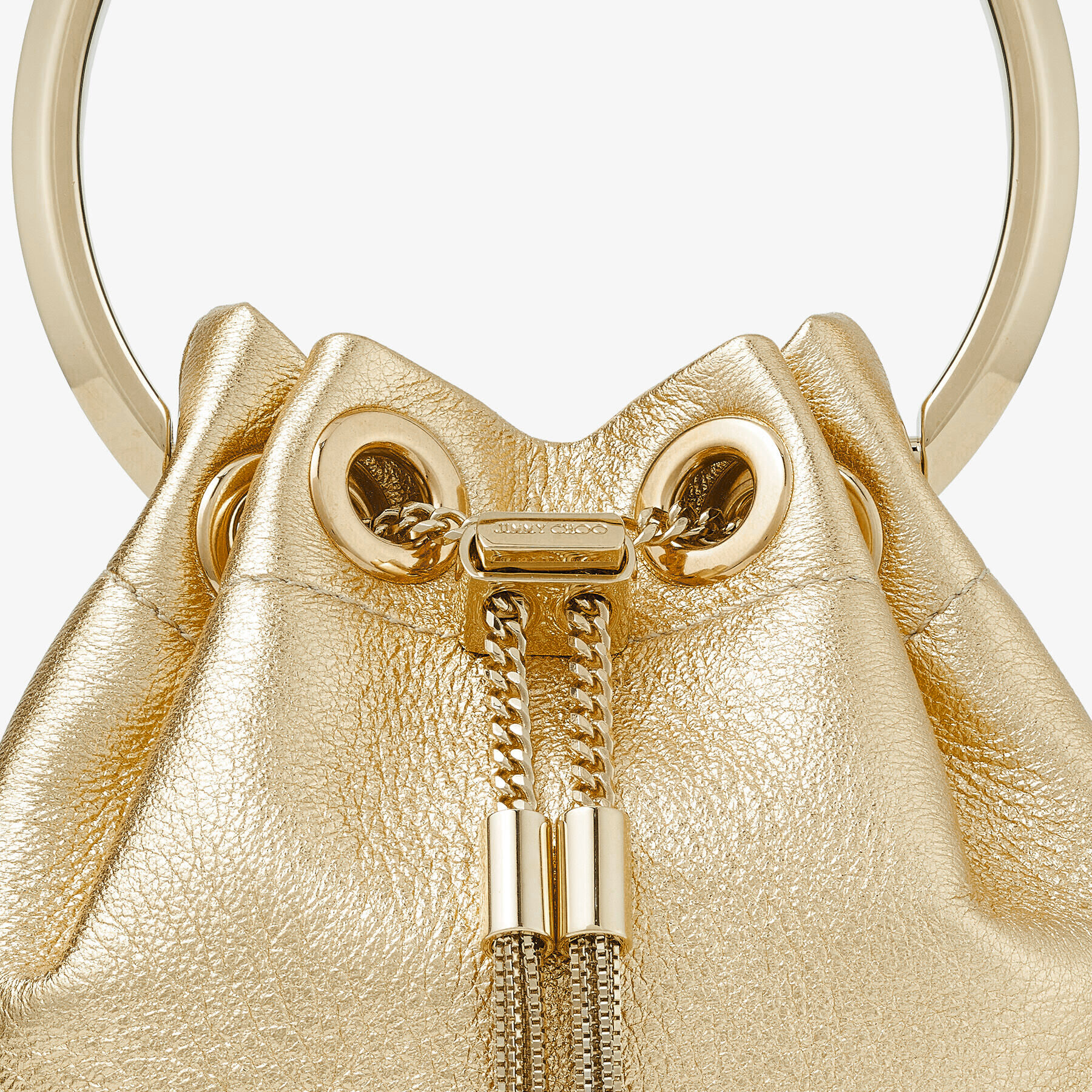 Gold Metallic Nappa Mini Bag | MICRO BON BON | Summer 2022