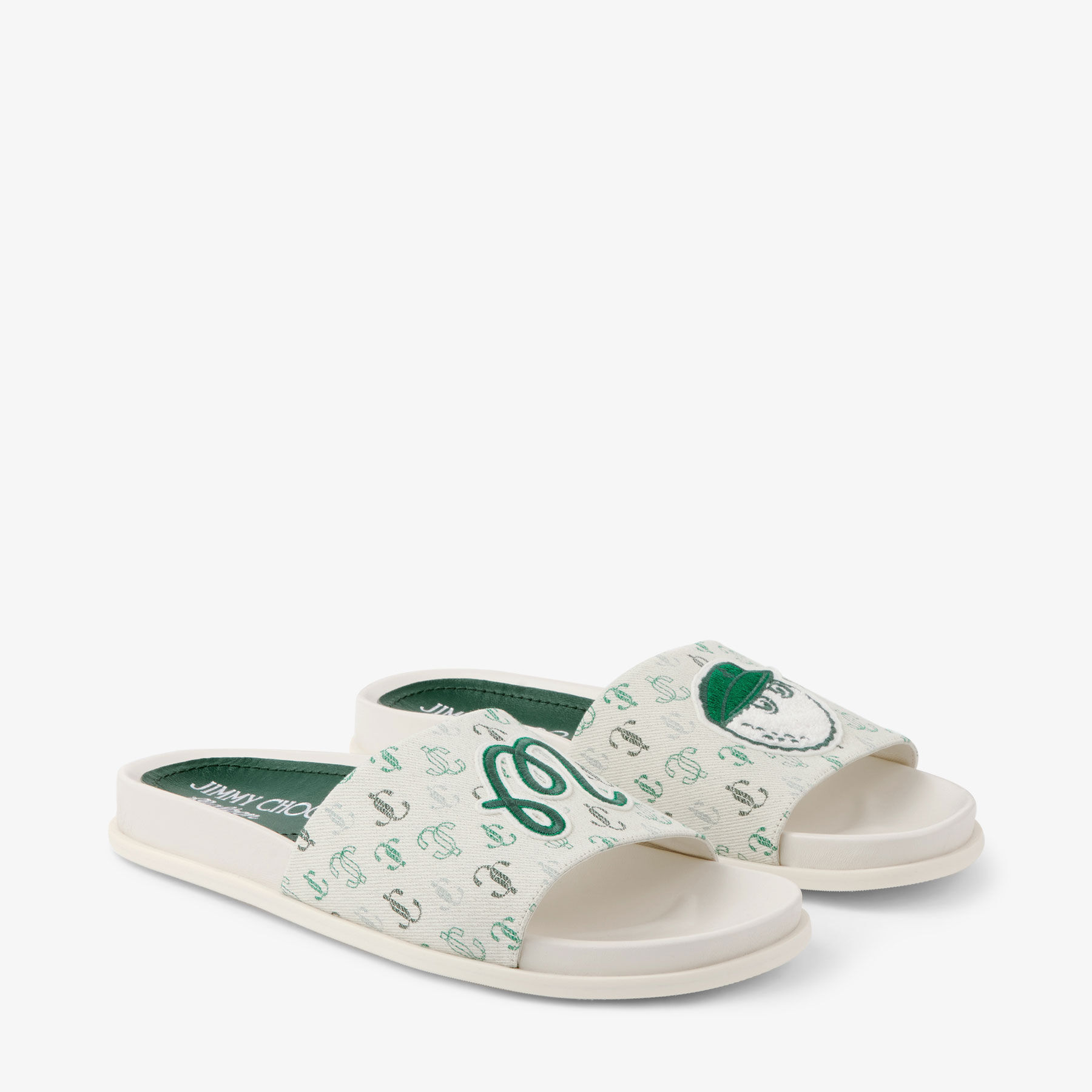 JIMMY CHOO キラキラ輝く Cheri Slide スライド サンダル JIMMY CHOO Jimmy Choo ジミーチュウ スライド サンダル FITZ/F