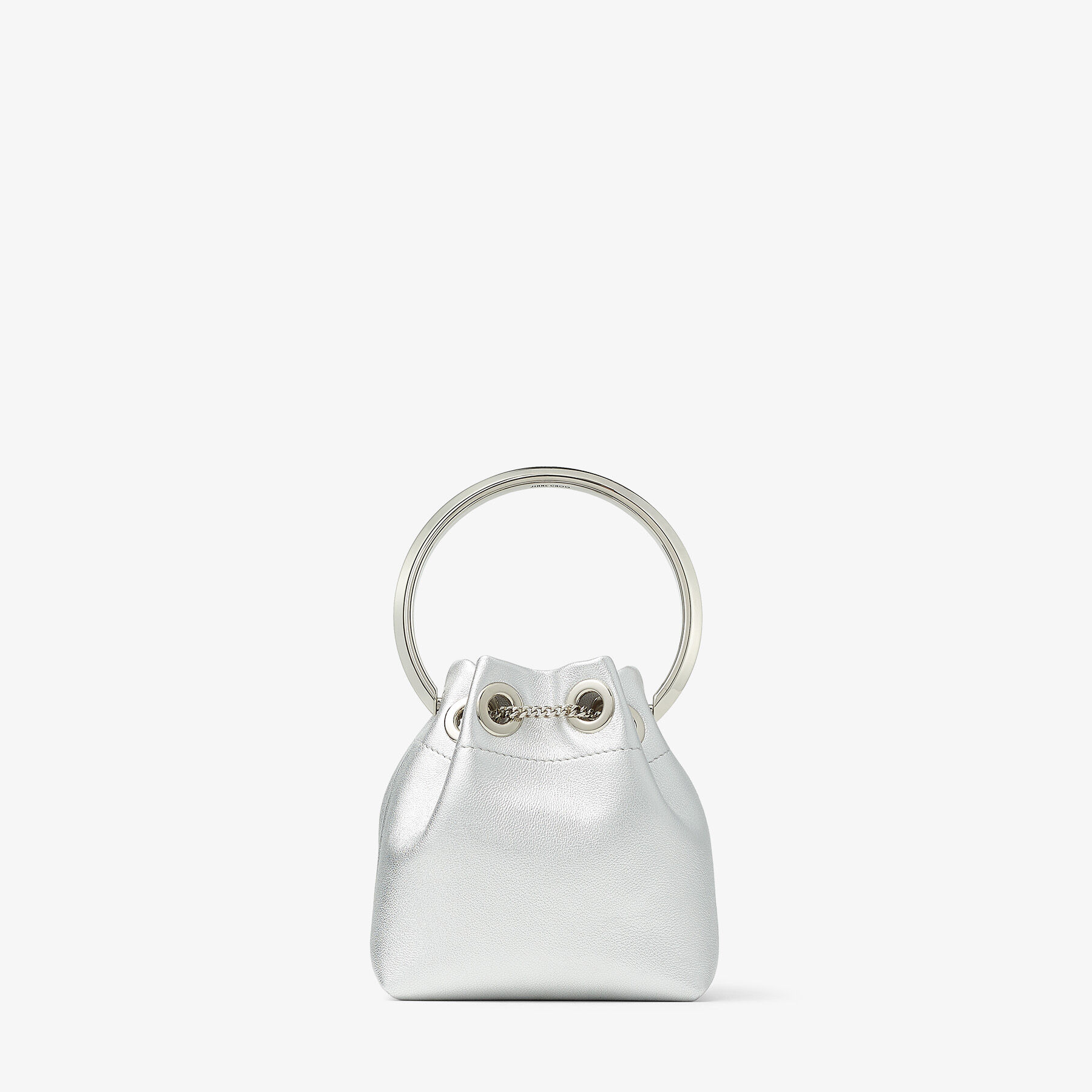Silver Metallic Nappa Mini Bag | MICRO BON BON | Summer 2022