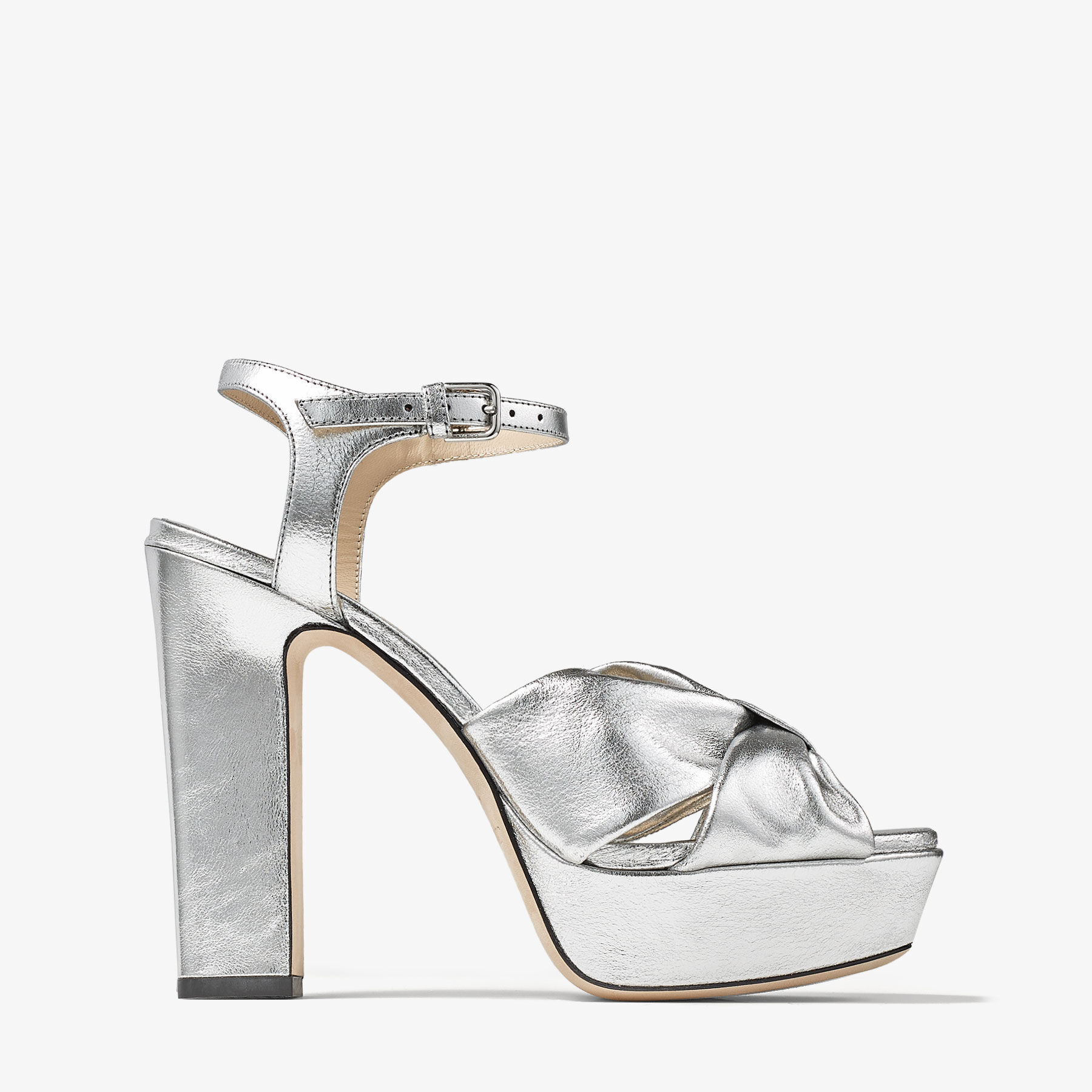 Silver watersnake jimmy choo platforms top