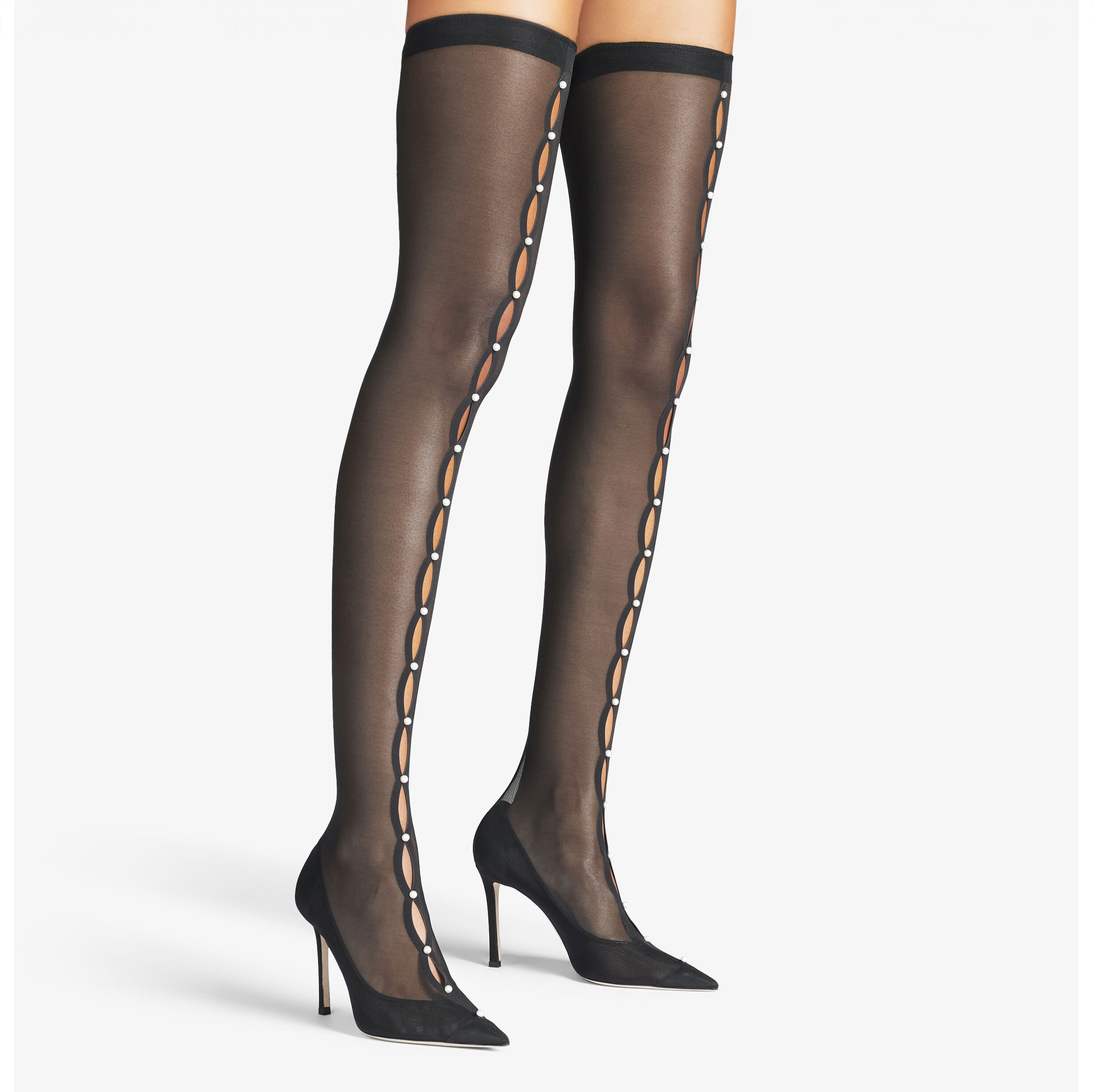 Mesh over clearance the knee boots