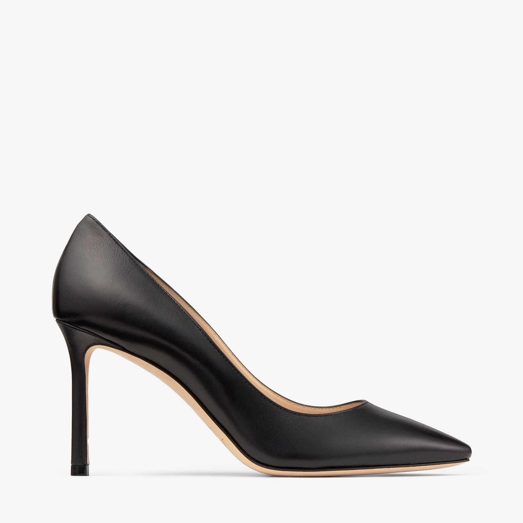 【受注生産品】 Pointy Leather Kid Black Toe CHOO JIMMY | 16 Fall Pre | 85 Romy | Pumps 靴