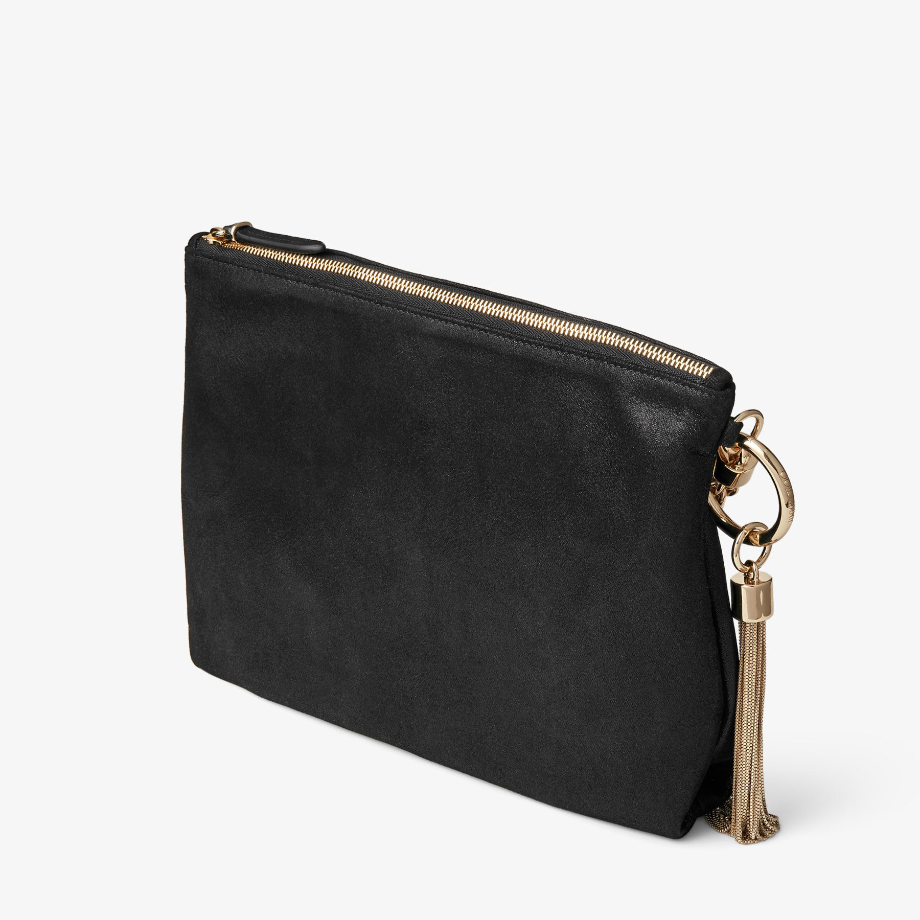 Small black suede clutch bag shop