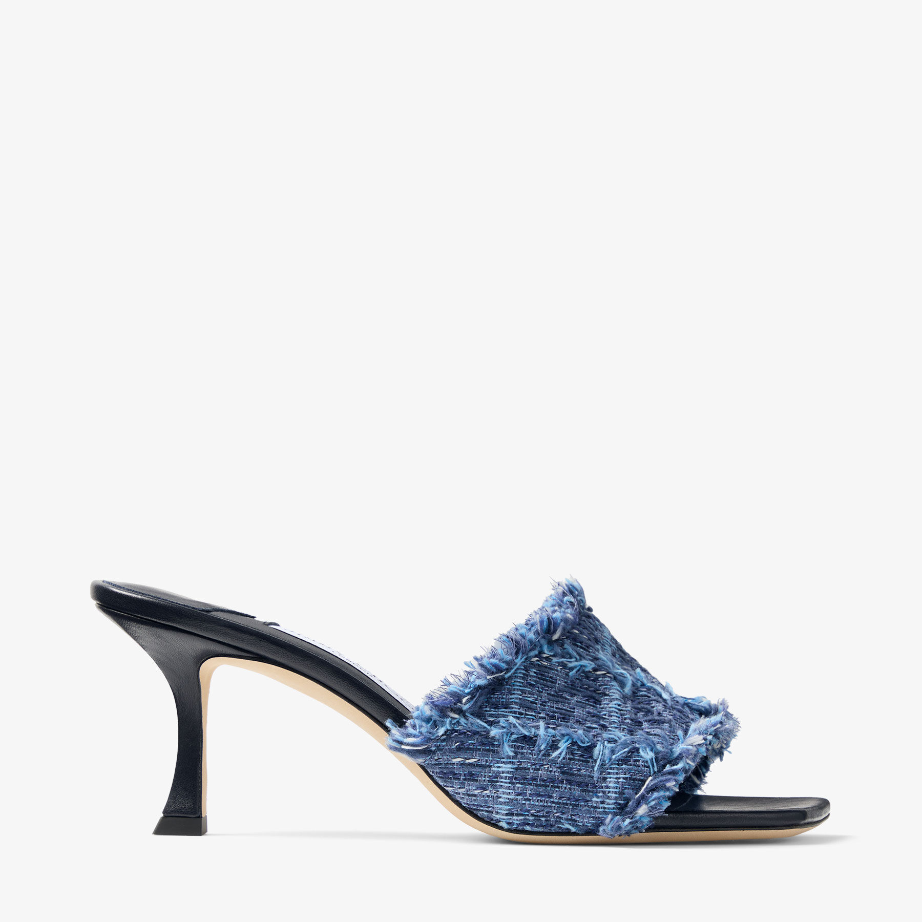 Alexia 70 | Crosshatch Denim Sandals | JIMMY CHOO