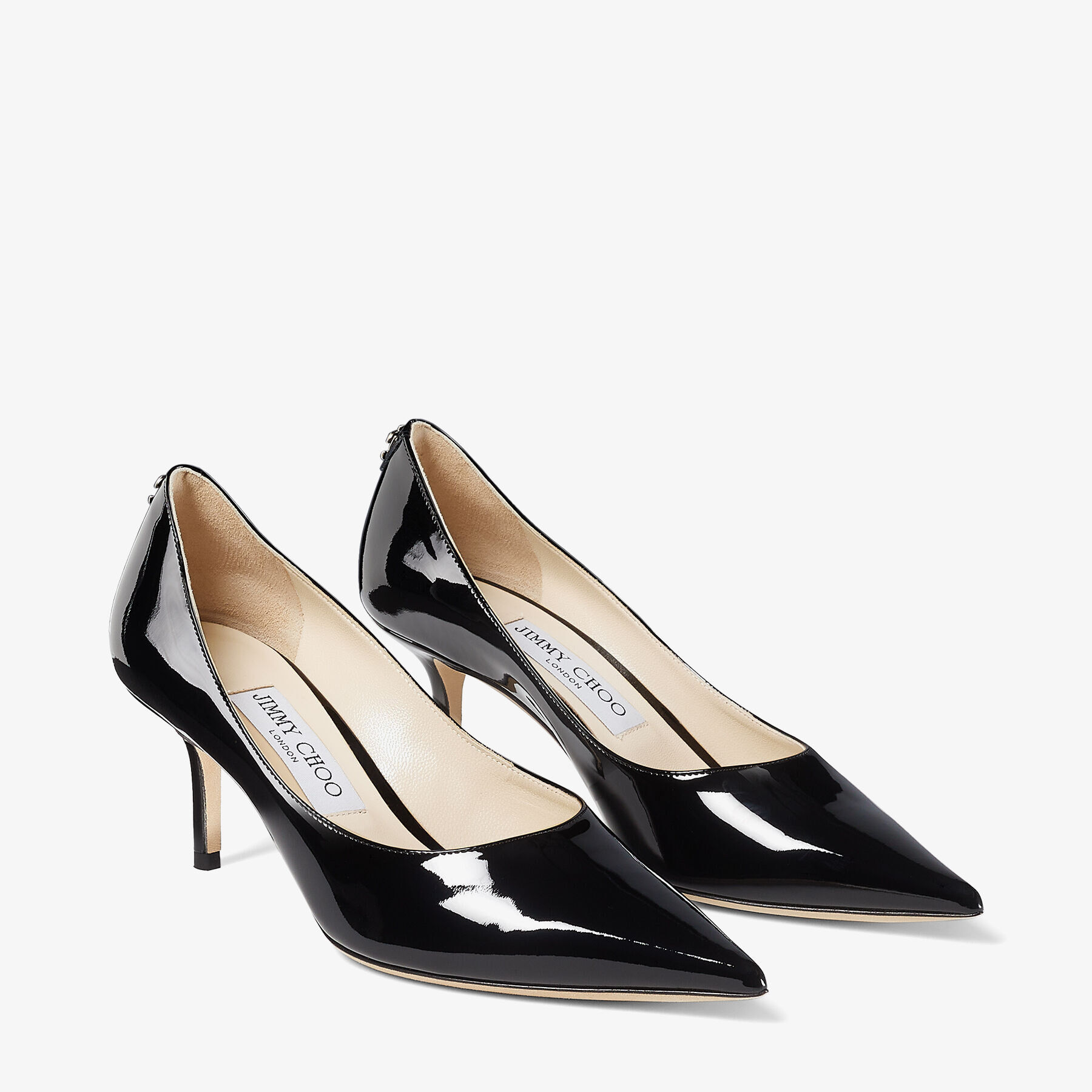 Black Patent Leather Pumps with JC Emblem | LOVE 65 | 24:7 ICONS | JIMMY  CHOO