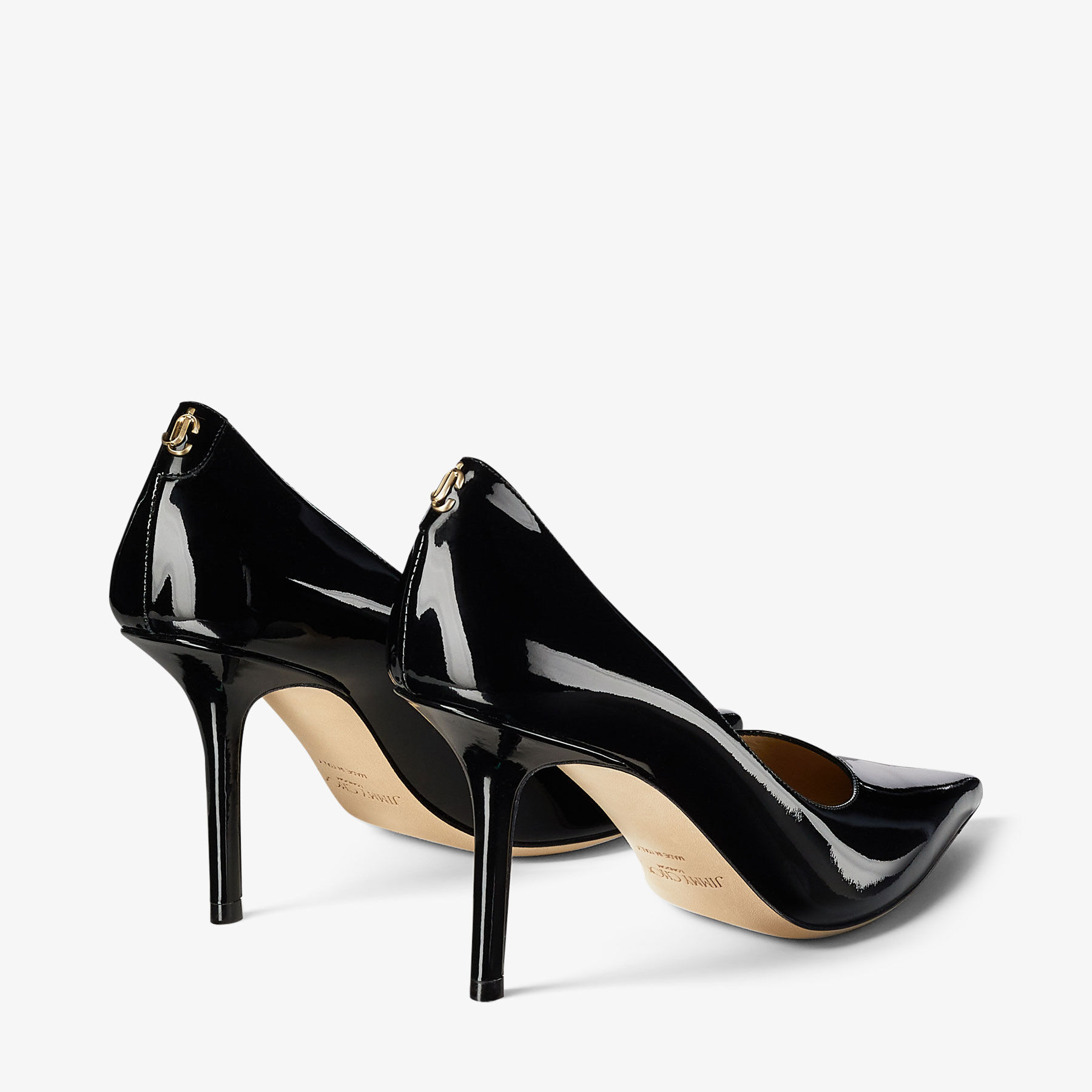 Jimmy choo black best sale patent leather shoes