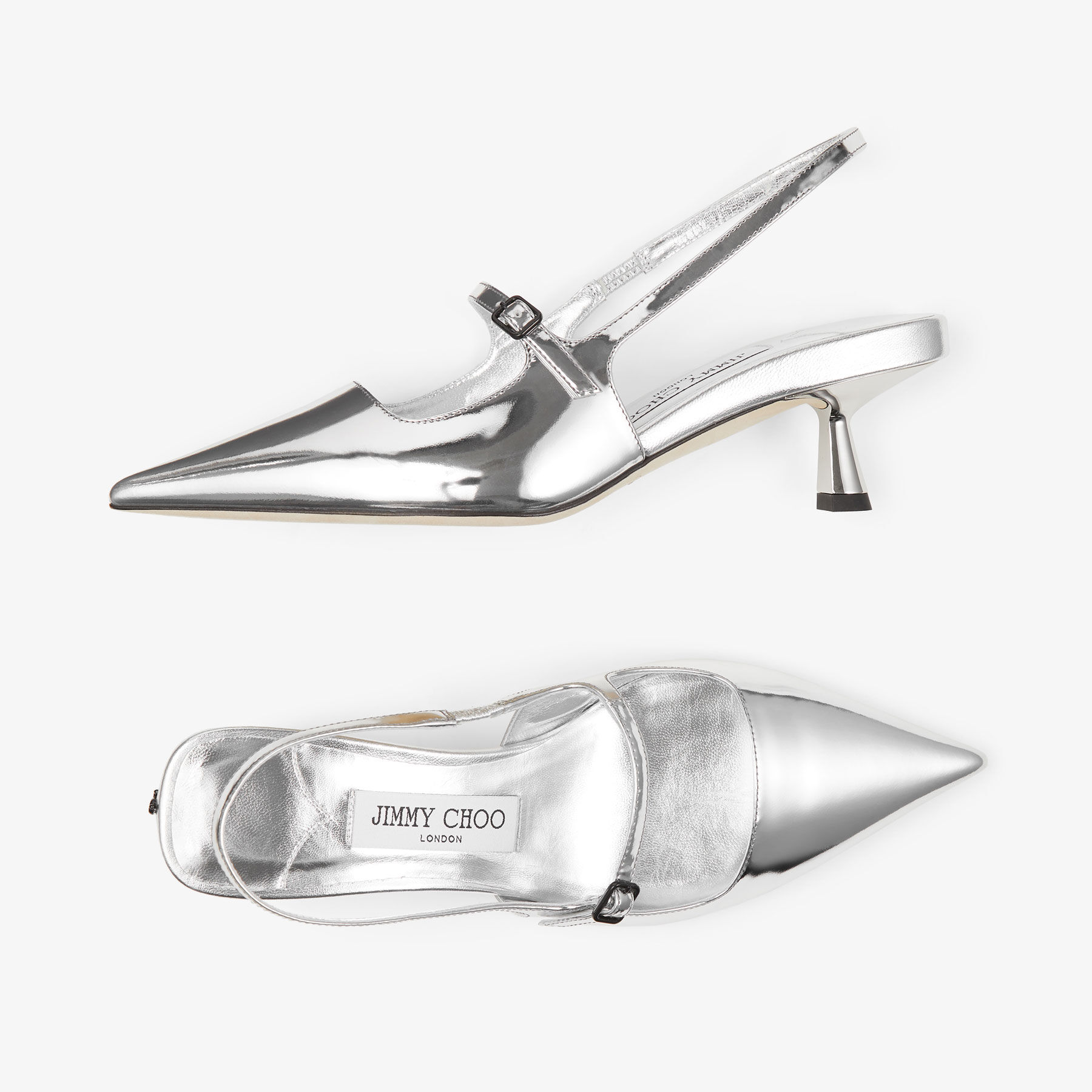 Jimmy choo 2025 silver pumps