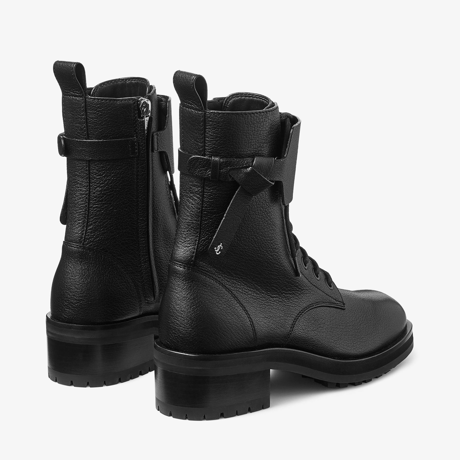 ミドルブーツ JIMMY CHOO BRYER FLAT BOX CALF BOOTS WITH CRYSTALS ミドルブーツ JIMMY CHOO BRYER FLAT BOX CALF BOOTS WITH