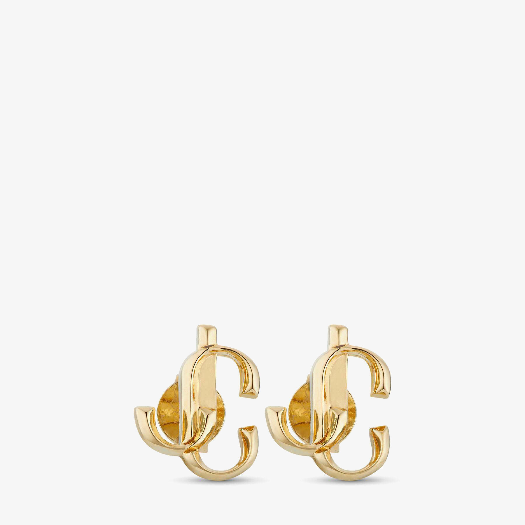 Gold-Finish Metal JC Mini Stud Earrings | JC Mini Studs | Jewellery  Collection | JIMMY CHOO AU