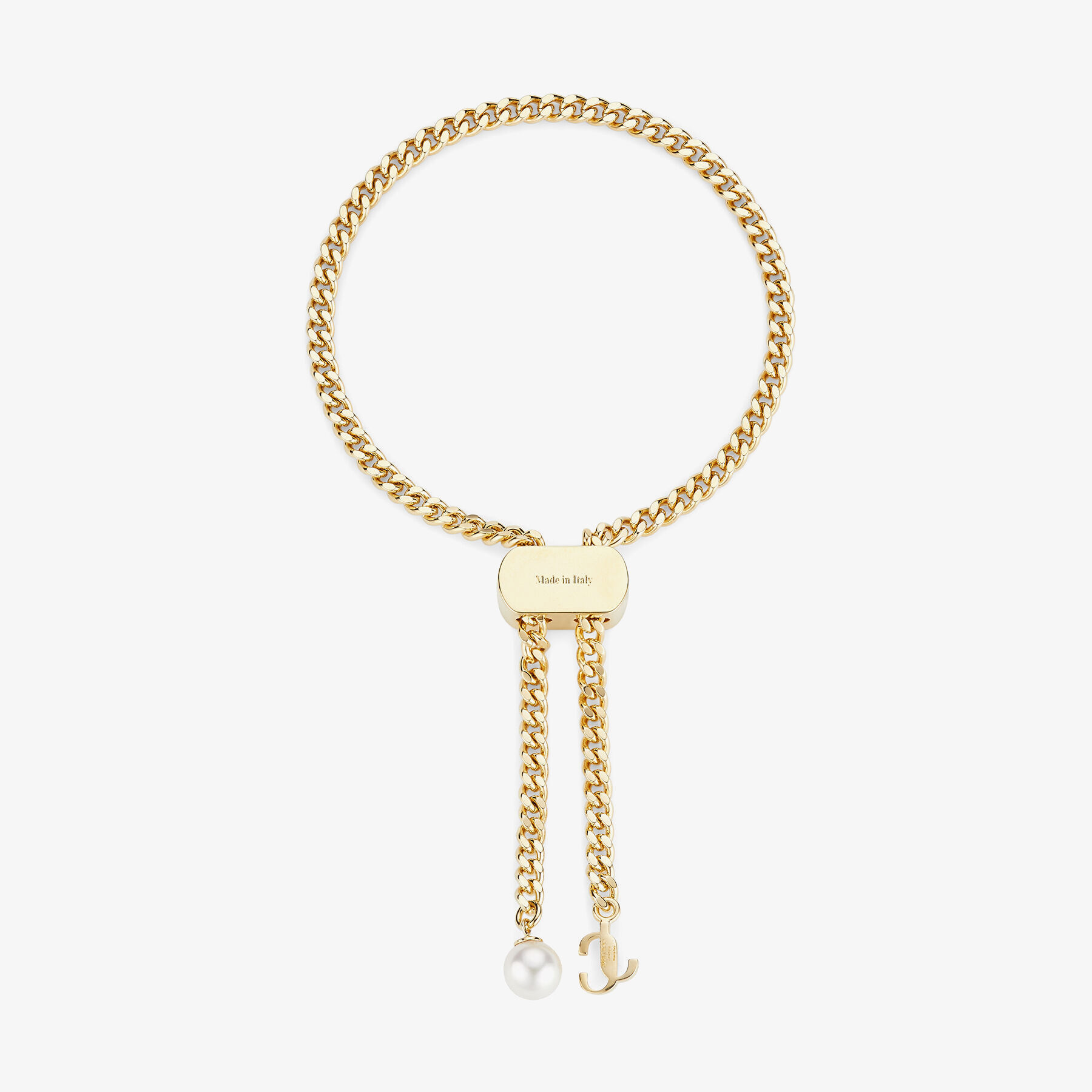 Versace medusa lock lariat bracelet hotsell