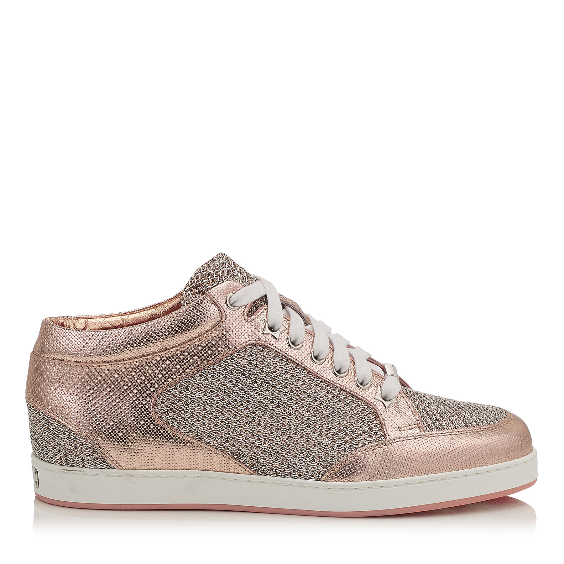 jimmy choo trainers rose gold
