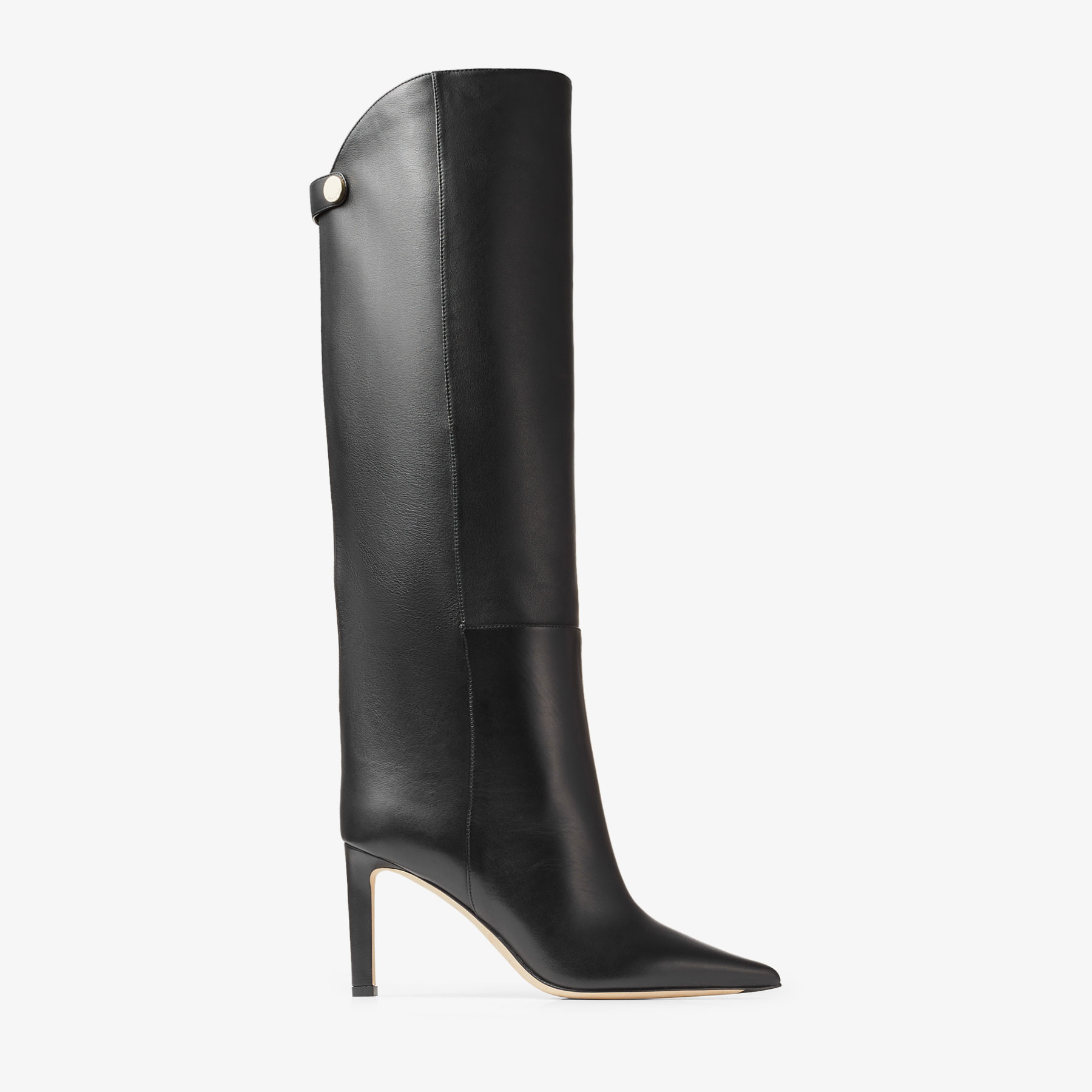 Jimmy Choo Tempe Knee-high Leather Boots In Schwarz