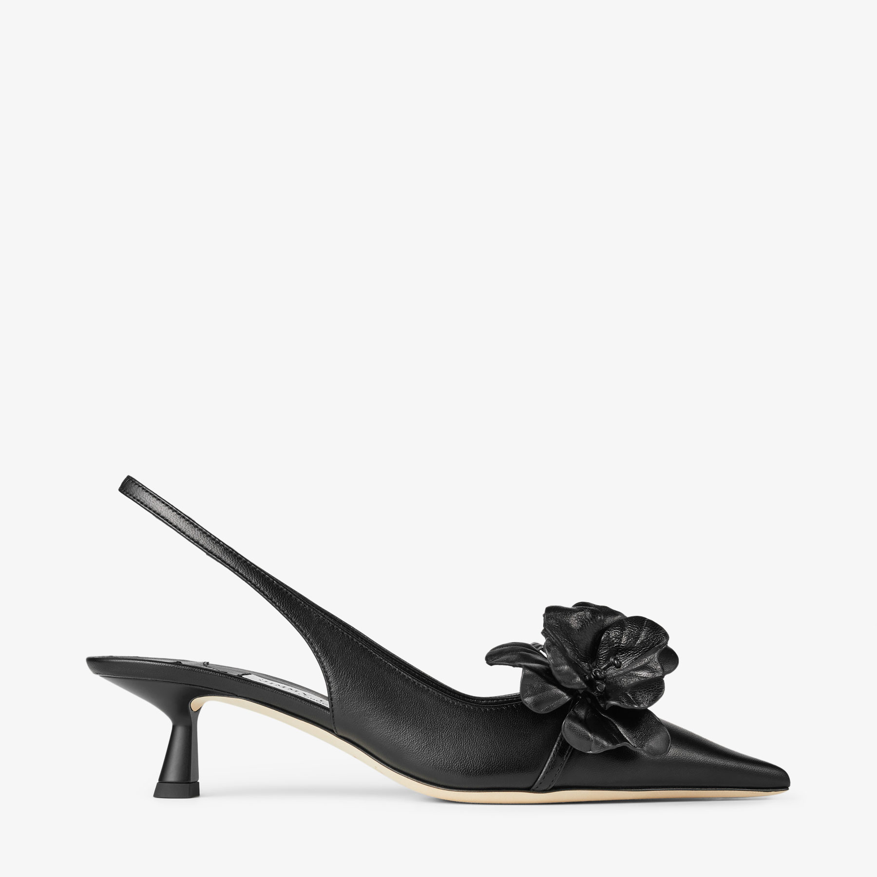 Shop Jimmy Choo Amita Flowers 45 In Black