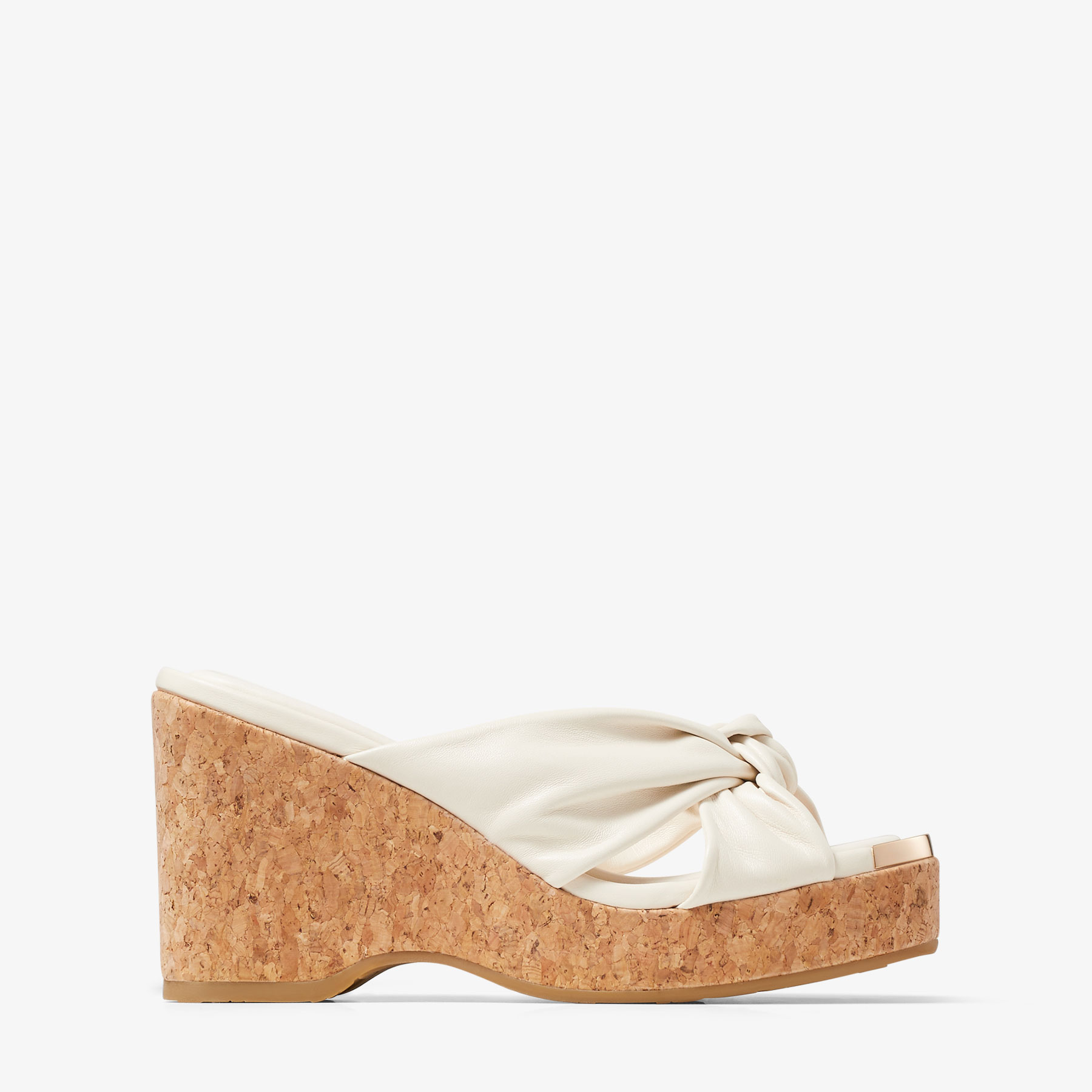 Shop Jimmy Choo Avenue Wedge 95 In Neutral