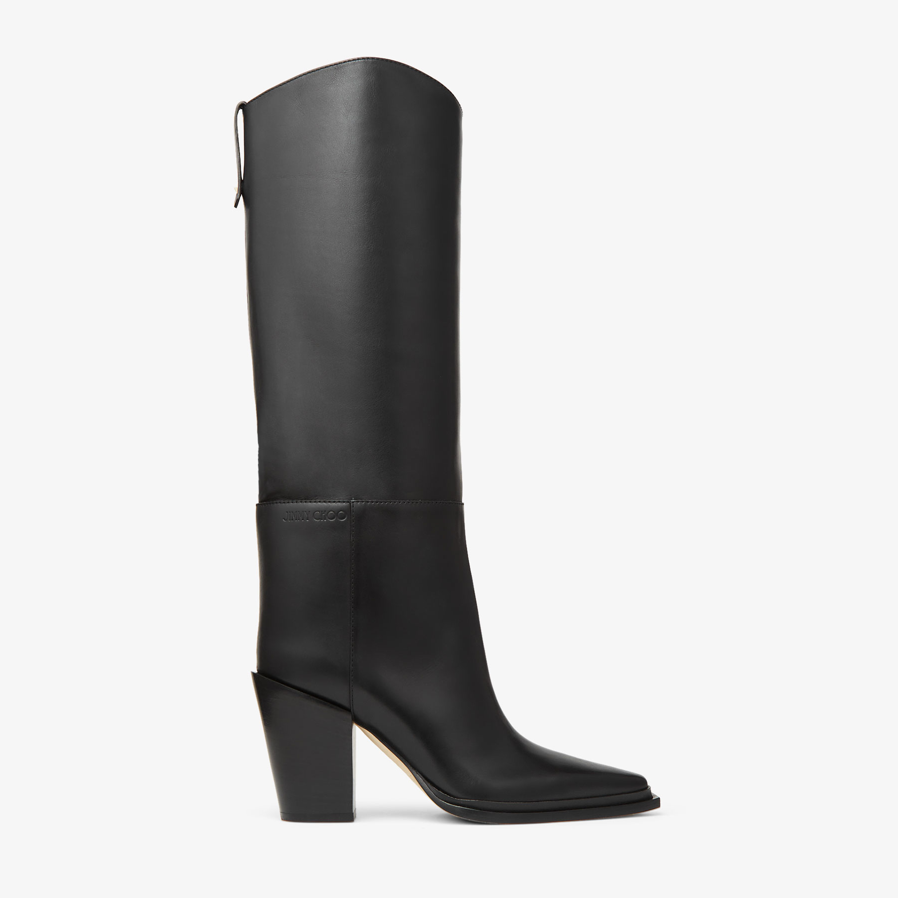 Jimmy Choo Stiefel Mit Spitzer Kappe 80mm In Black