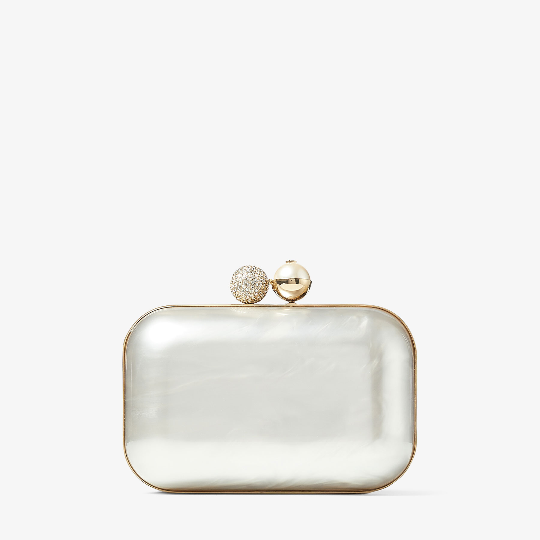 Jimmy Choo Womens Ivory Cloud Mother Of Pearl Clutch Bag In Neutral
