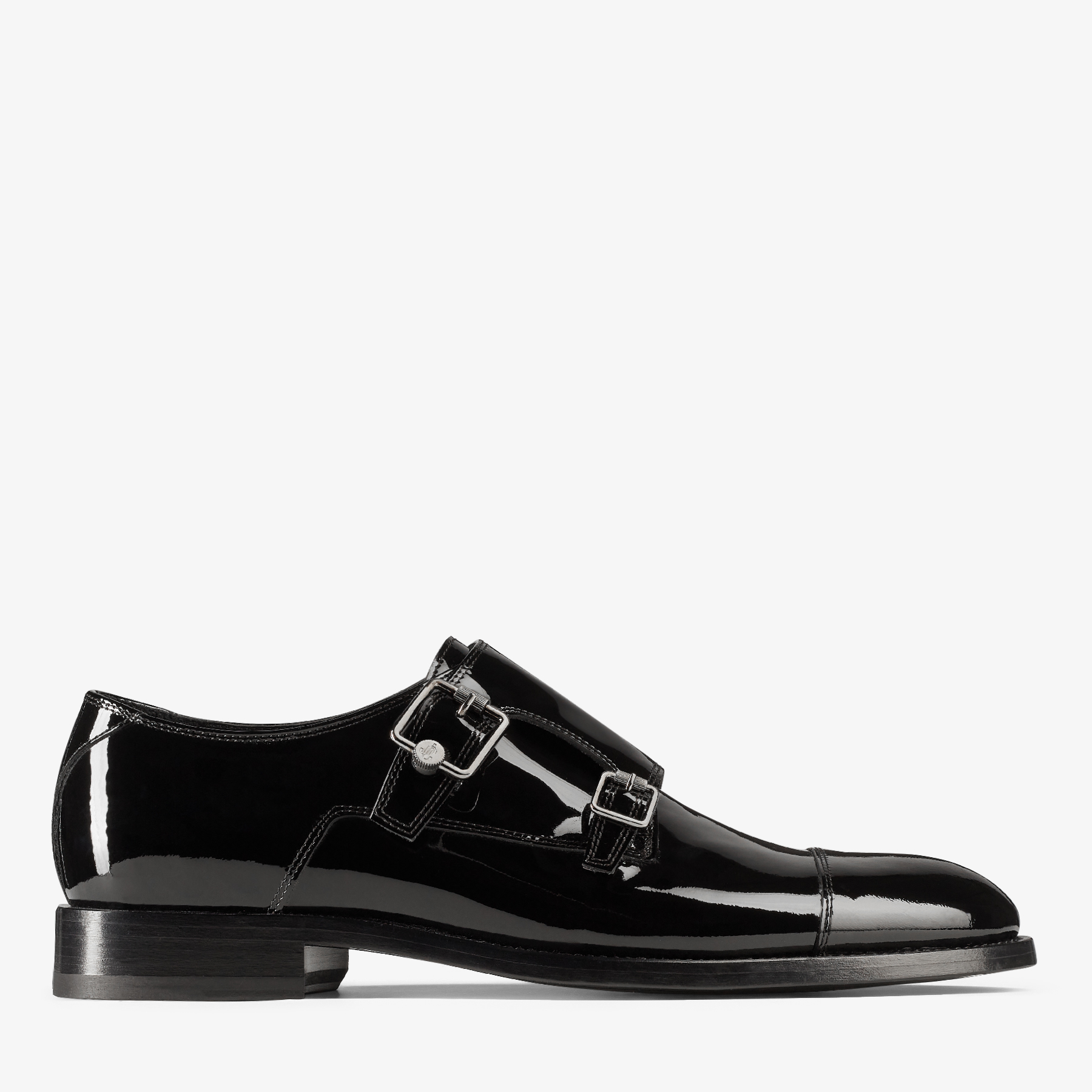 Jimmy Choo Finnion Monkstrap In Black