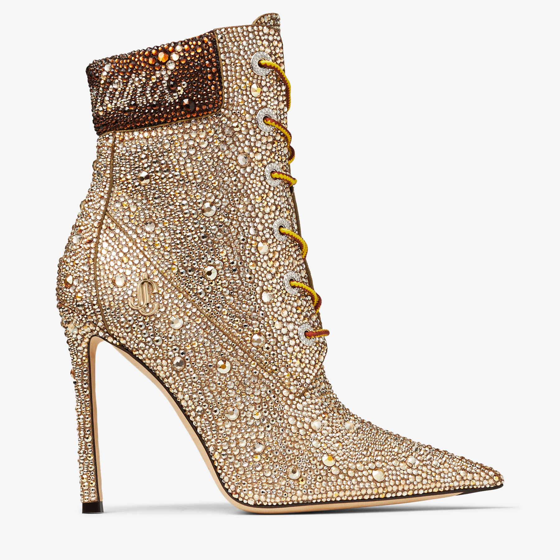 JIMMY CHOO X TIMBERLAND 6 INCH CRYSTAL BOOT