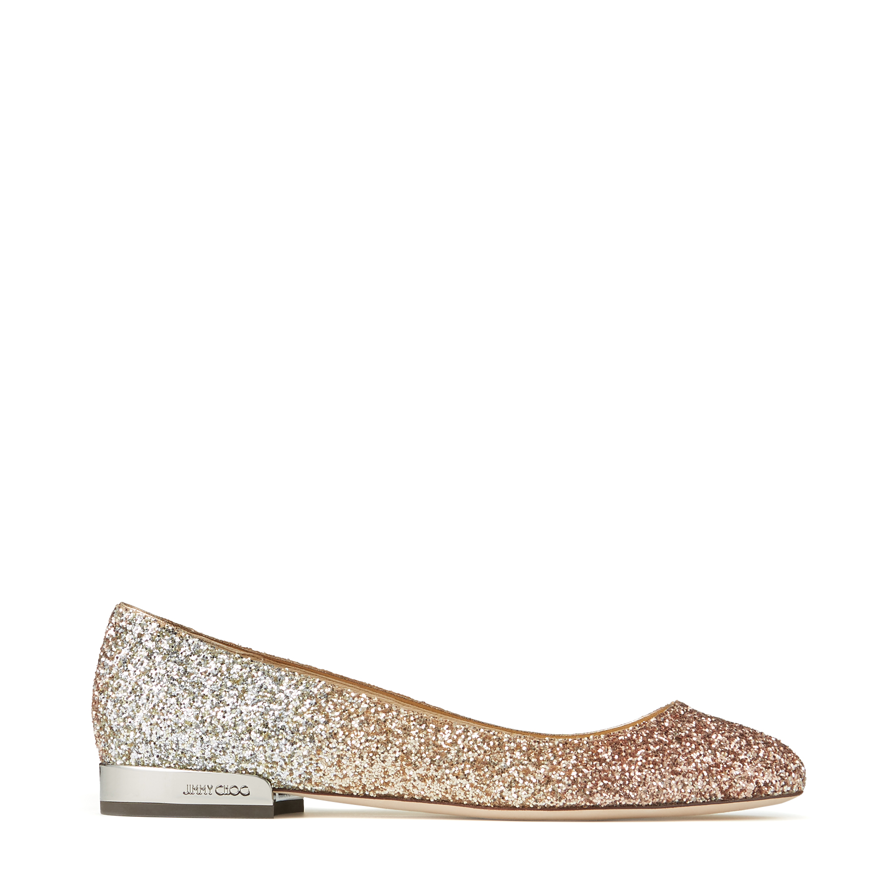 Jimmy Choo Jessie Flat In Rose Gold gold silver ModeSens