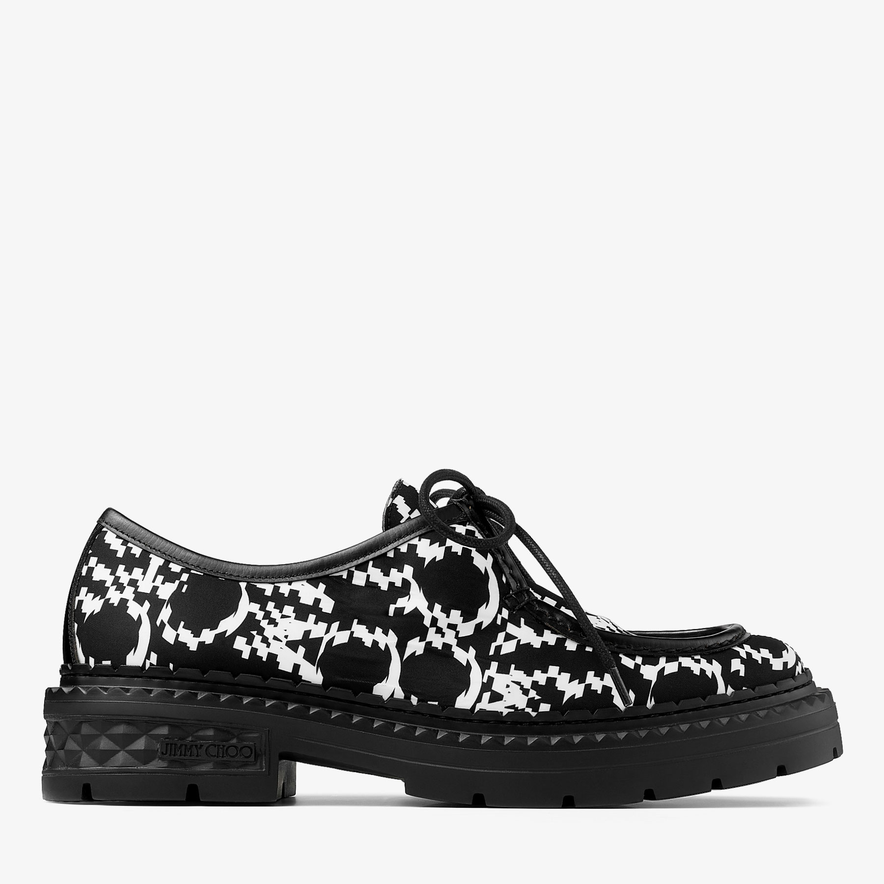 Jimmy Choo Marlow Graphic-print Loafers In Black