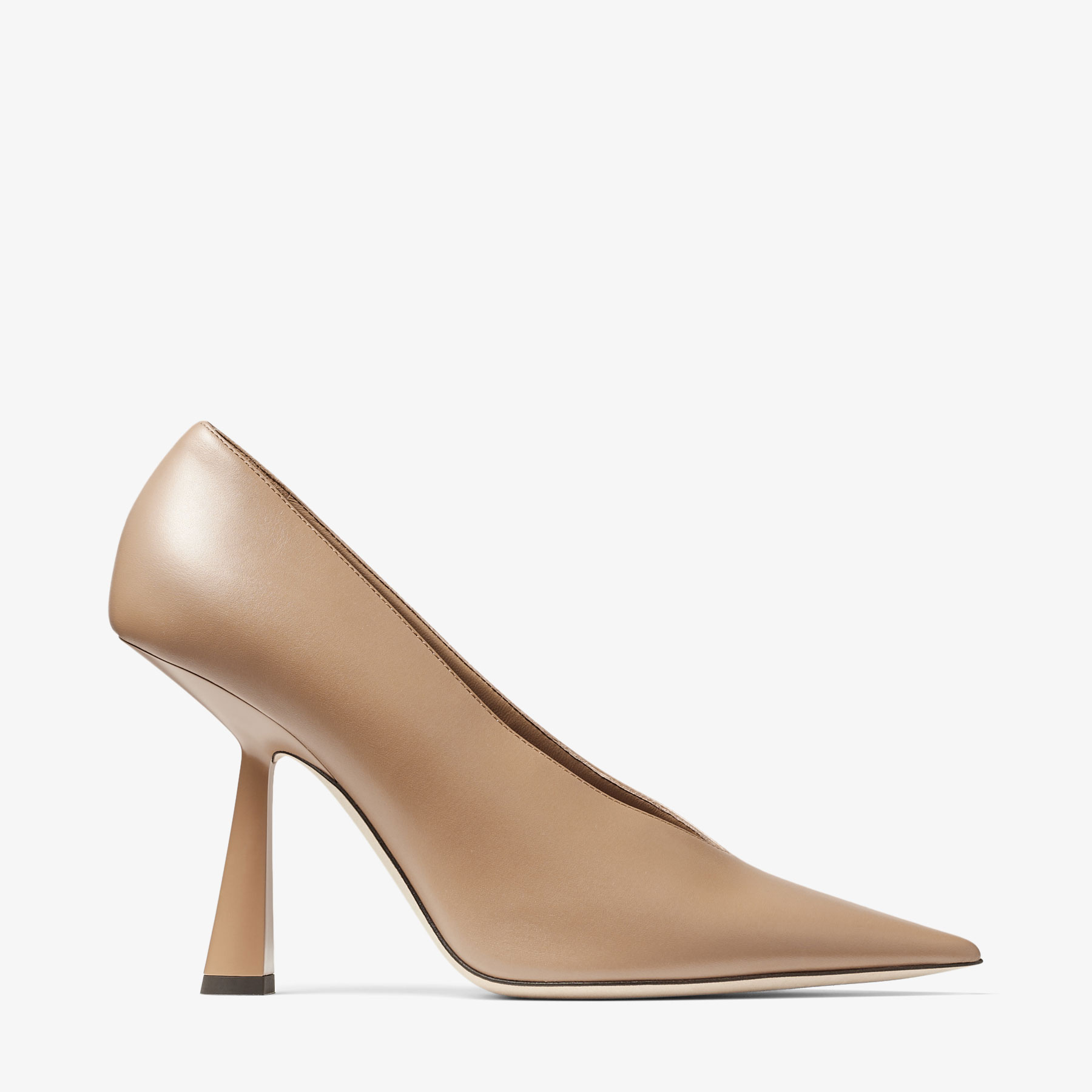 Jimmy Choo Maryanne 100mm Leather Pumps In Biscuit